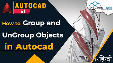 AutoCad Group - How to Group and UnGroup Objects in AutoCad | Autocad Group Command #161
