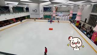 عرض التزلج على الجليد في مجمع دلمونيا مناسبه العيد الوطني البحريني( 2020) iceskating # #skate