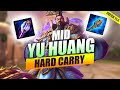 Yu huang hard carrying with fineokay  smite mid lane