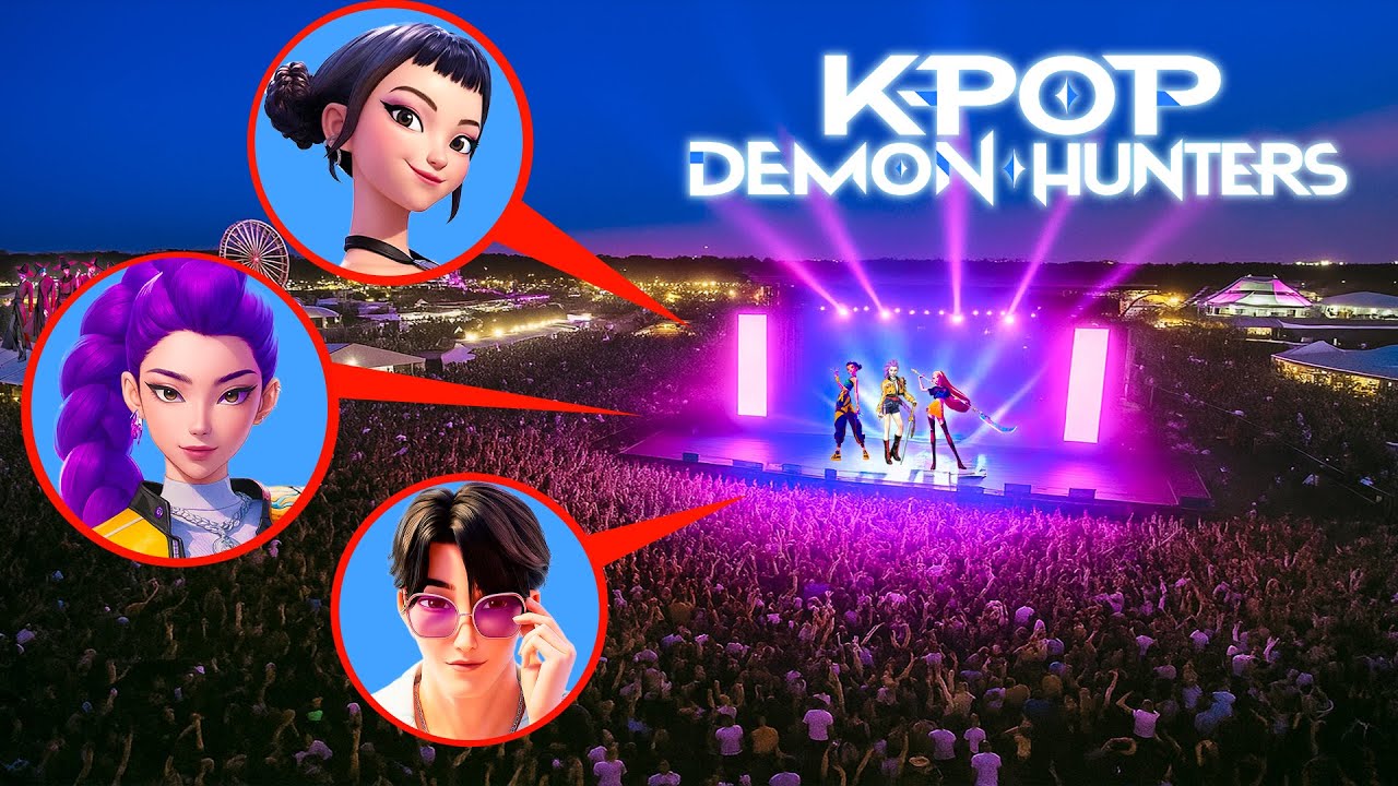 DRONE FOUND KPOP DEMON HUNTERS LIVE PERFORMANCE AT 3AM!!