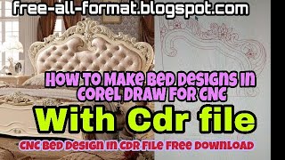 Modern CNC Router Wooden Bed Design | How to make Bed Design in Corel Draw for CNC by Esay Method. screenshot 3