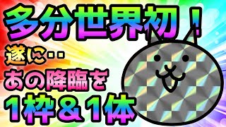 多分世界初! 遂にあの降臨を1枠＆1体で攻略 にゃんこ大戦争