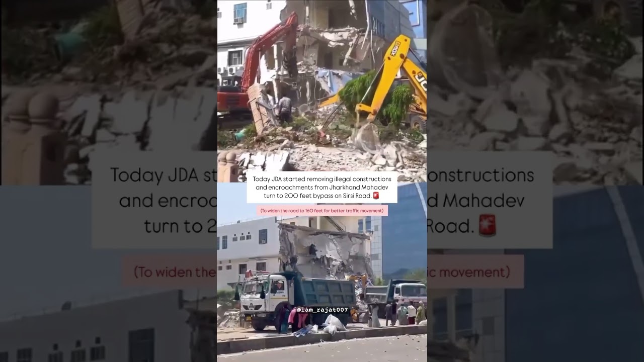 Jda remove illegal contractions in Jaipur 