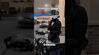 She handled this PERFECTLY😭 #motorcyle #bikelife #couple #biketok #rizz #booktok #bikergirl #fyp
