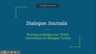 EDAP 521: Dialogue Journal