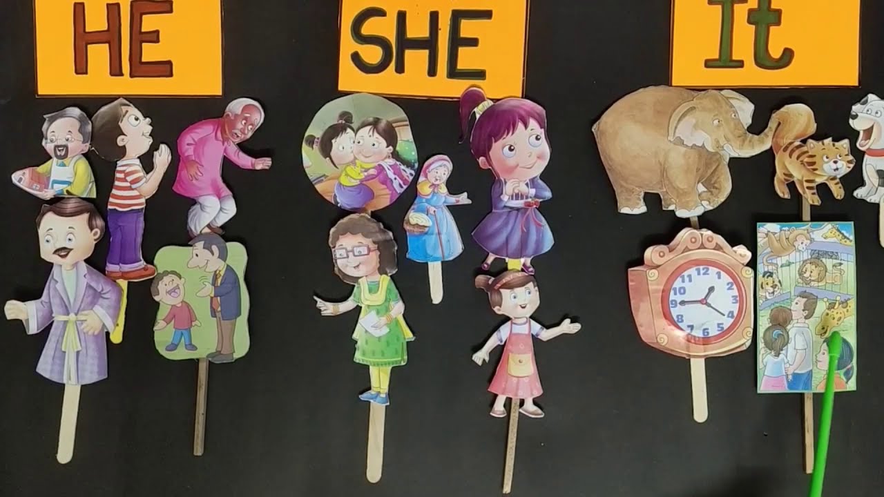 Concept of HE/SHE/IT for Kindergarten(U.K.G). An Innovative way. # ...