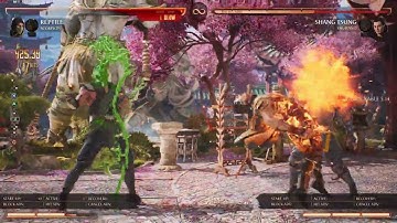 MK1 - Reptile with Scorpion Kameo invisibility set up (long knockdown)