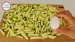 Do you have zucchini and eggs at home? No frying. Easy, cheap and delicious.