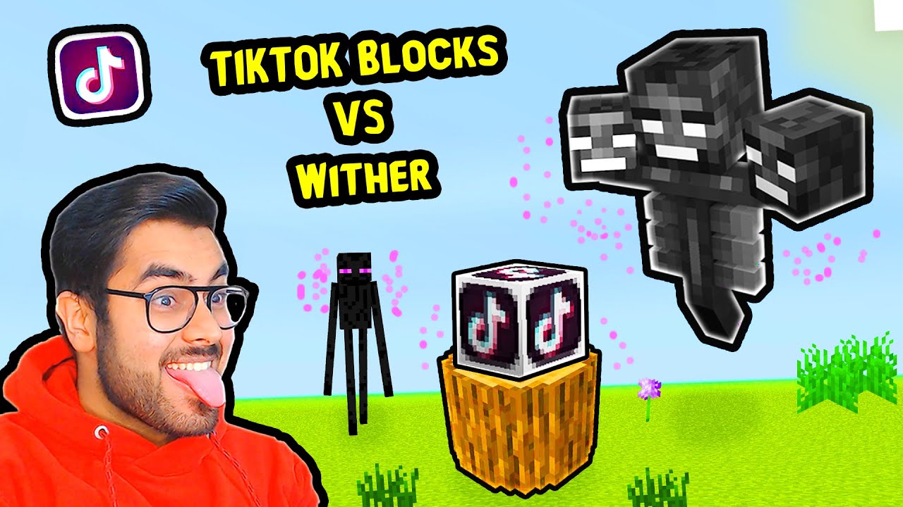 TIKTOK Vs WITHER in Minecraft [Funny] | Hitesh KS