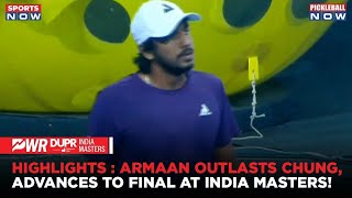 Indian Pickleball Star Bhatia Defeats Chung, Final Showdown Awaits! PWR DUPR India Masters 2024
