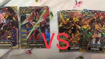 Hero of robots Galaxy Epoch Thunder Charger &stygian scorpion Vs. Arthur & Tygers