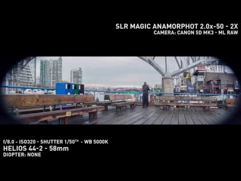 SLR Magic Anamorphot 2.0x-50 (3.56:1) Anamorphic Lens - YouTube