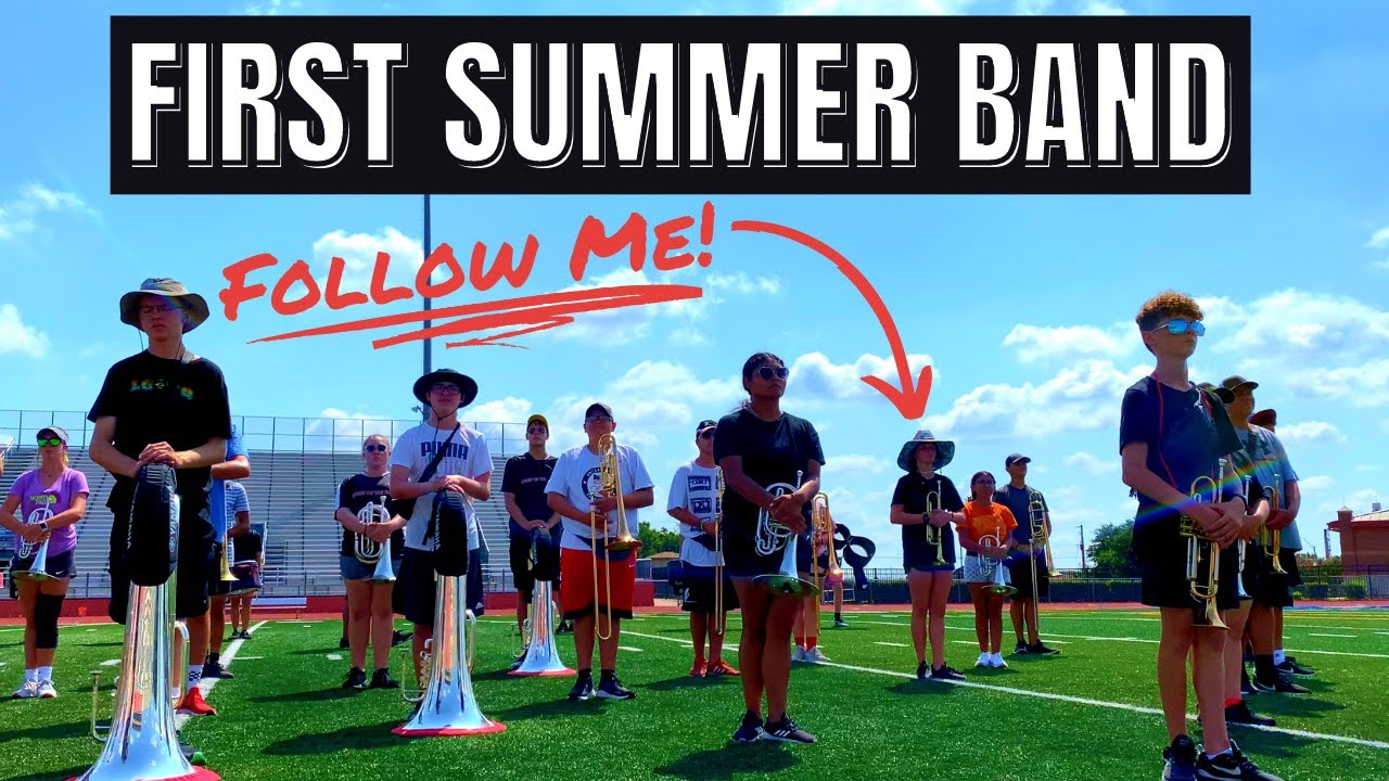 A Day in the Life of a Freshman at Band Camp Marching Band Vlog