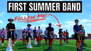 A Day in the Life of a Freshman at Band Camp  || Marching Band Vlog