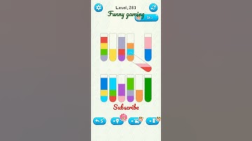 water sort jigsaw puzzle game level 283 #numpuz #watersort #mobilegame #funnygaming #shorts