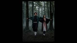 Tanjiro and Nezuko Dance in a Misty Forest | Demon Slayer AI Edit