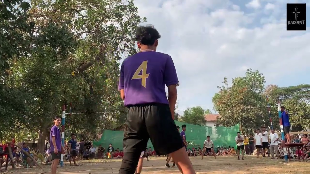 Hsaw Hti Thaw(Purple) Vs St.Paul Cathedral(White) Volleyball  Match Presenter by Steel(Radiant)