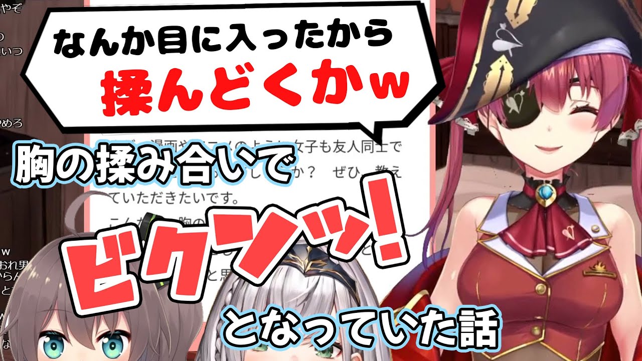 女子校時代だけではなく現在も揉みまくっている船長【宝鐘マリン/ホロライブ】