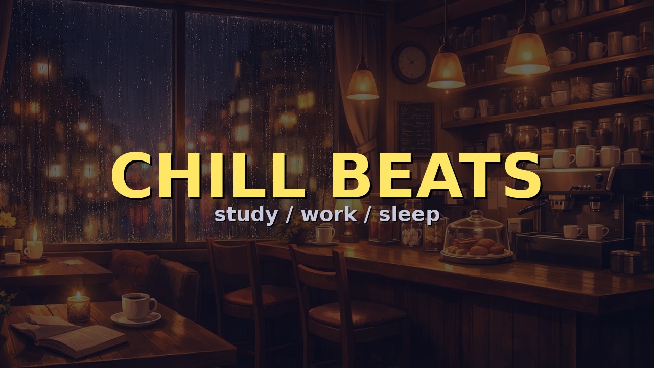 Cozy Night Cafe Lofi BGM ☕ 1 Hour Chill Beats for Study, Work & Relaxation