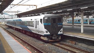 E257系2500番台宮オオNC-31編成回送列車大宮駅7番線到着シーン