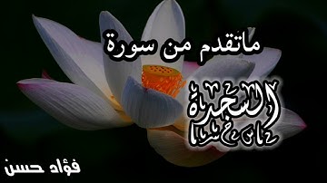 سورة السجدة 🌹 بصوت القارئ فؤاد حسن 😴 اللهم اجعل القرآن ربيع قلوبنا ونور صدورنا يارب العالمين 🤲