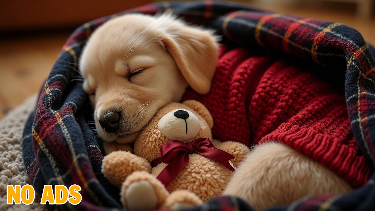 24 Hours of Relaxing Music 🐶🎅 Deep Sleep Puppy Calm Music 💖Dog Separation Anxiety Music 💤 No Ads