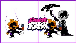 Drawing fnf skid and pump [ Minus Mod ] || How To Draw Skid & Pump From Friday Night Funkin
