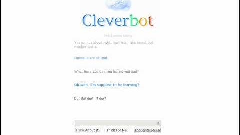 Cleverbot pt.1 w/ Commentary, Best AI ever