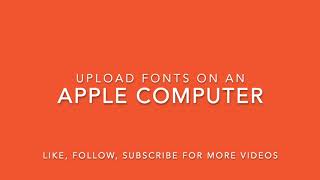 How to easily upload FREE fonts on an Apple Mac Computer in under 5 minutes using DAFONT.COM