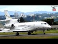 Dassault Falcon 8X Decolagem Controladores Extremamentes Prestativos e Educados c/fonia