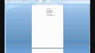 How To: Format Your Appellate Brief in Word 2007 - Part 1