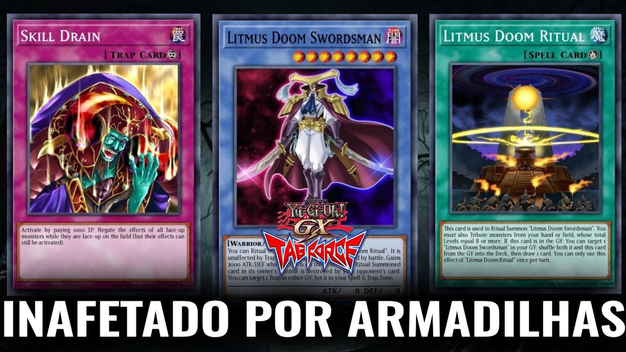 Yu-Gi-Oh! GX Tag Force - Deck Swordsman Of Doom Lithmus (NO DESTRUIDO EM  BATALHA E POR ARMADILHAS)