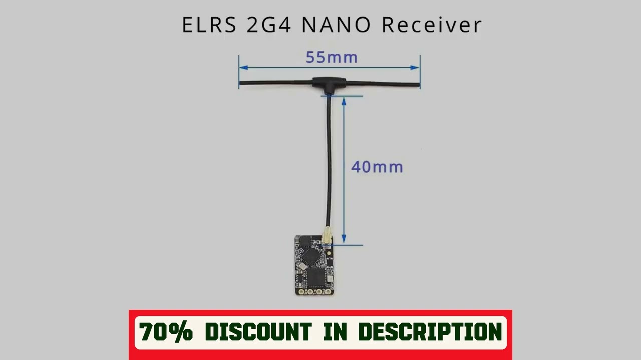 A must-have product! 10PCS ELRS 2.4GHz NANO ExpressLRS Long Range ELRS Receiver BETAFPV NANO 2400