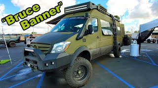 Tourig Built 'Bruce Banner' Expedition 4x4 Mercedes Sprinter Van Conversion