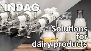 Processing Solutions for Dairy Products | Mixing Shearing Aerating | INDAG Dynamic Inline Mixers