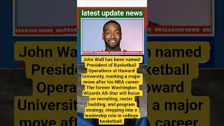 John Wall Takes New Role at Howard