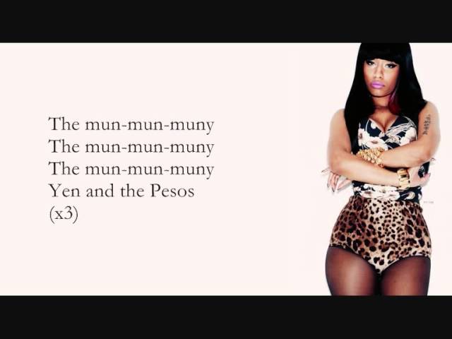Watch Nicki Minaj Muny Lyrics Video on YouTube Watch Nicki Minaj Muny Lyrics Video on YouTube