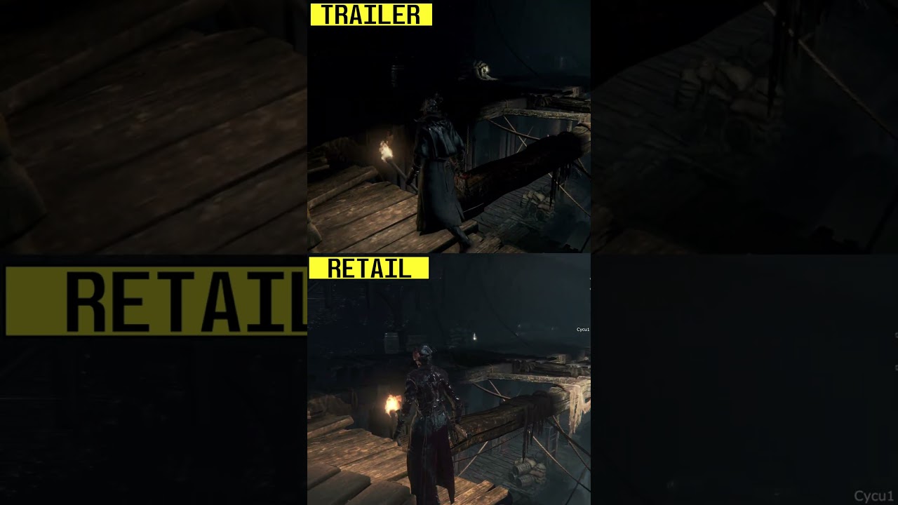 Bloodborne Trailer vs Retail Graphics Comparison
