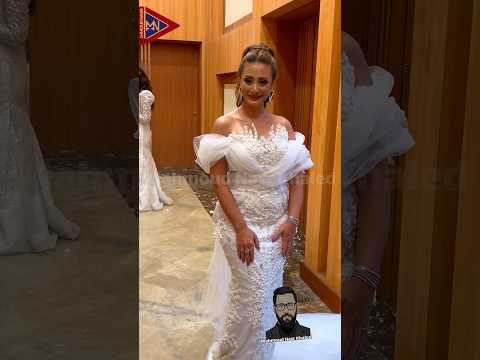 منة بدر تيسير تتألق بفستان زفاف في ميس ميك اب 2024 