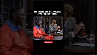 Michael Jordan shows off his JORDANS for the first time 😂 #shorts #nba #funny
