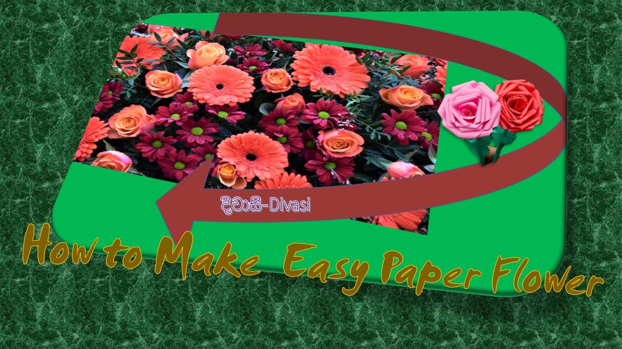 How to make easy Ribbon Rose