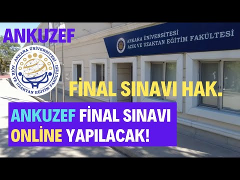 Ankara Üniversitesi Açıköğretim (ANKUZEF) - YouTube