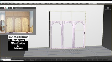 3D Modeling in 3dsmax | How to Model Designer Wardrobe (Almirah) ( For Beginners )