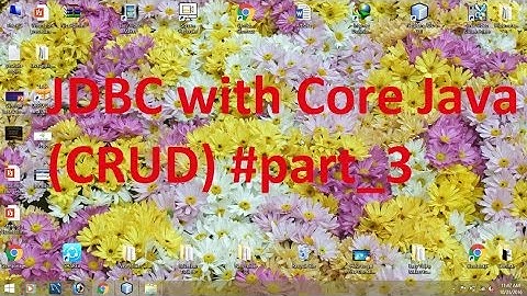 JDBC with Core Java CRUD #part 3
