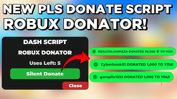 Pls donate Script Robux Donator 💸 [Easy Robux] Pastebin Link 📜 [Not Patched] Working Latest 2025