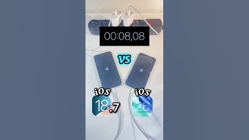 iPhone iOS 18.7 vs iOS 26.0 power on test #ios26 #iphone #ios18 #apple