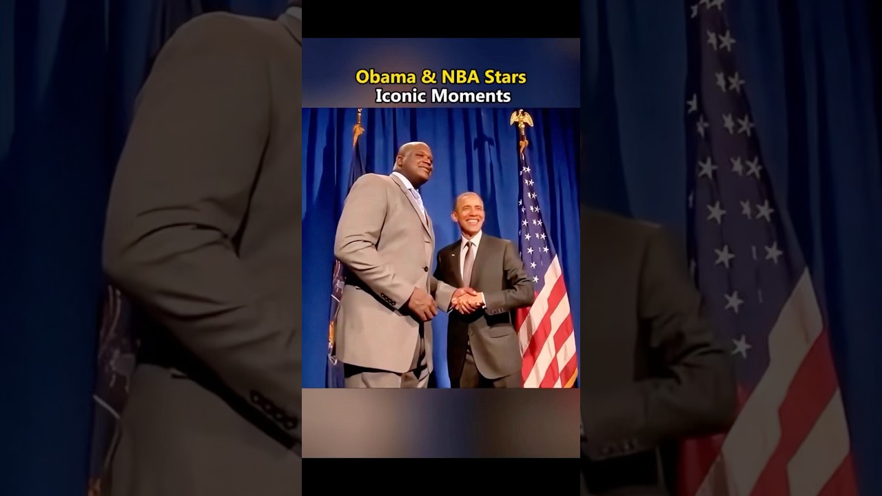 Obama & NBA Stars Iconic Moments.#obama #nba #funny #celebrity #youtube #fyp #usa #barackobama