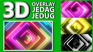 OVERLAY JEDAG JEDUG TIKTOK 3D FULL HD NEON RECTANGLE