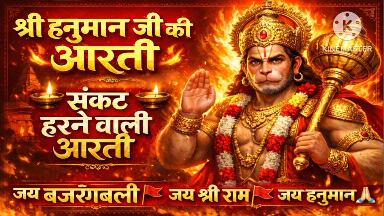 हनुमान जी की आरती | Aarti Keejea Hanuman Lala ki | सुबह-शाम सुनें संकट दूर हों | Jai Hanuman 