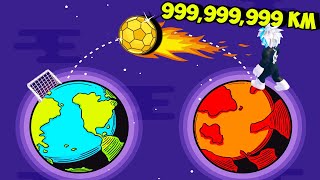 ТОП1 999,999 КИЛОМЕТРОВ ПРОЛЕТЕЛ МЯЧ В ВОРОТА ROBLOX Goal Kick Simulator, мира 999.